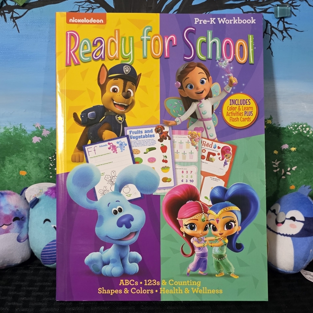 Nickelodeon Pre-K Workbook with Blue and Purple Characters